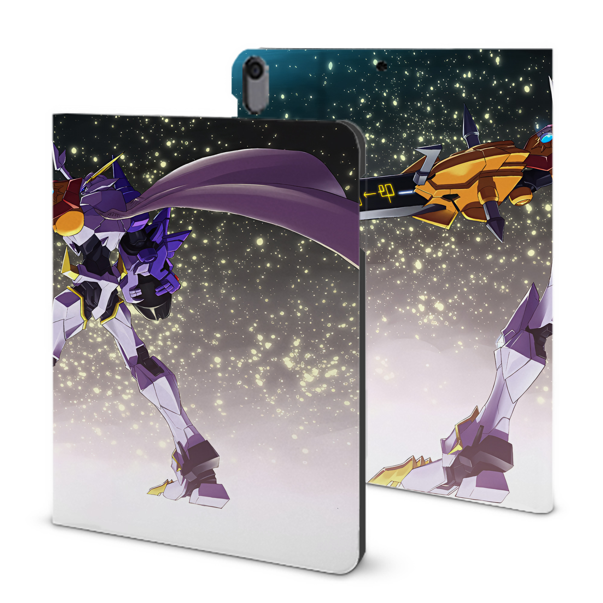 （画像用） Digimon デジタルモンスター/デジモン IPad ケース ブック型 PUレザー TPU 耐衝撃 軽量 薄型 ペン収納なし 全面保護 IPad 各モデル対応